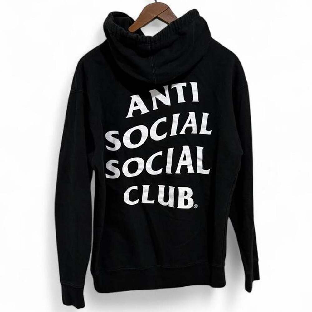 Anti Social Social Club Classic Logo Black Hoodie Medium